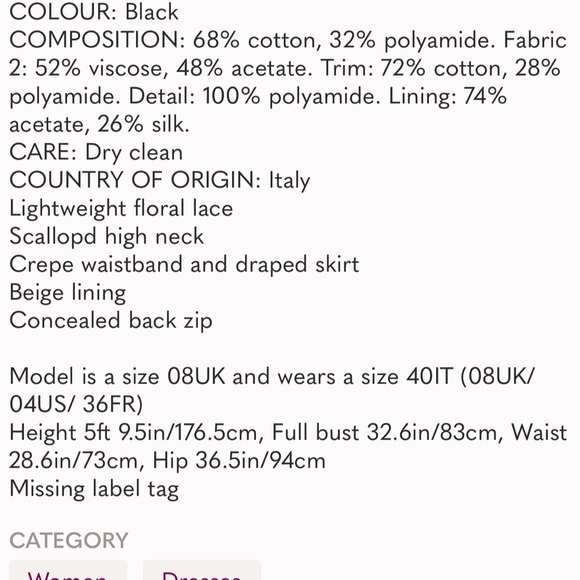 ALEXANDER MCQUEEN
Draped crepe and lace dress 38 - Picture 16 of 16